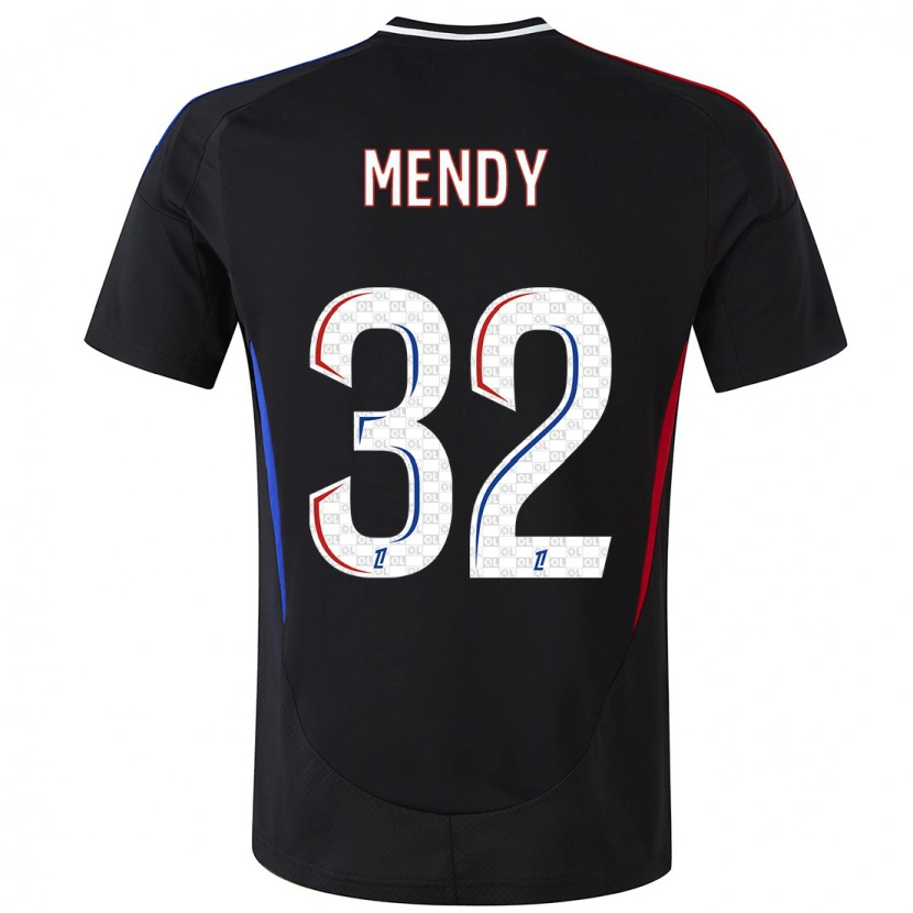 Danxen Kinderen Maeline Mendy #32 Zwart Uitshirt Uittenue 2024/25 T-Shirt