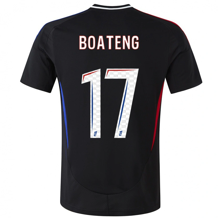 Danxen Kinderen Jerome Boateng #17 Zwart Uitshirt Uittenue 2024/25 T-Shirt