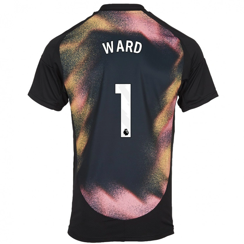 Danxen Kinderen Danny Ward #1 Zwart Wit Uitshirt Uittenue 2024/25 T-Shirt