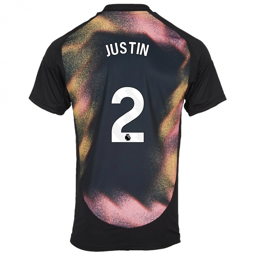 Danxen Kinderen James Justin #2 Zwart Wit Uitshirt Uittenue 2024/25 T-Shirt