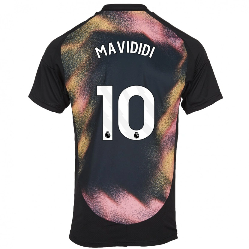 Danxen Kinderen Stephy Mavididi #10 Zwart Wit Uitshirt Uittenue 2024/25 T-Shirt