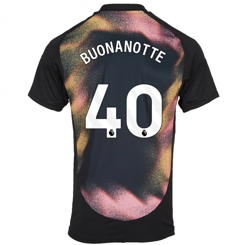 Danxen Kinderen Facundo Buonanotte #40 Zwart Wit Uitshirt Uittenue 2024/25 T-Shirt