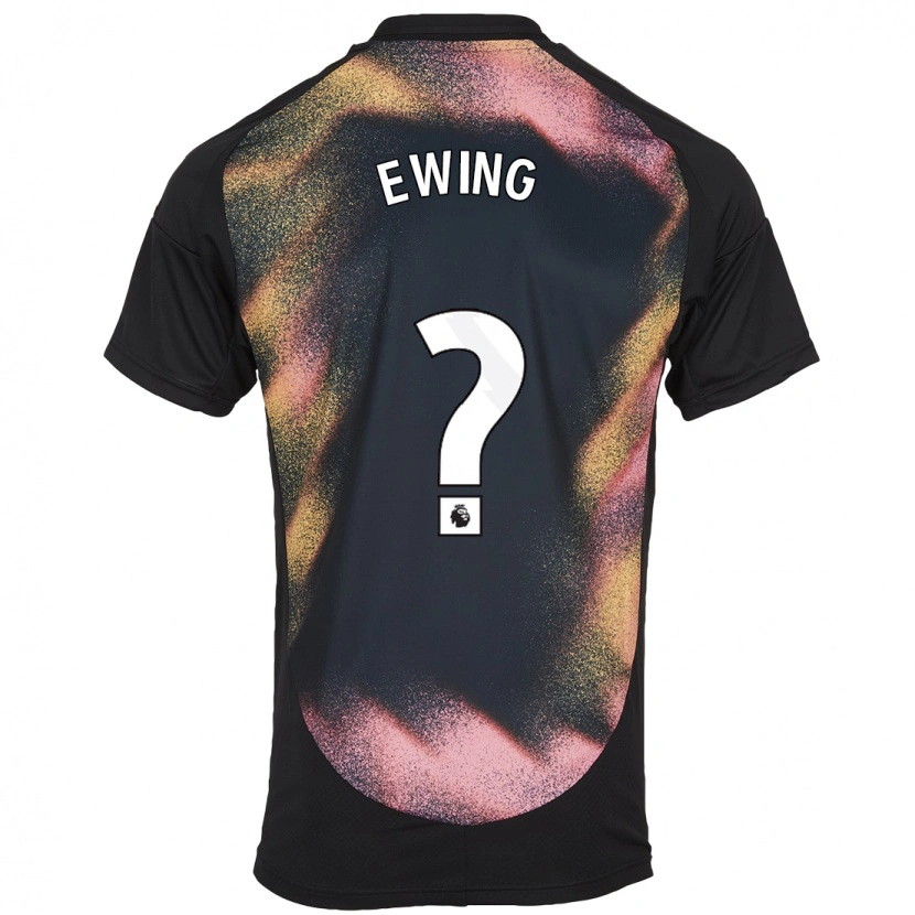 Danxen Kinderen Oliver Ewing #0 Zwart Wit Uitshirt Uittenue 2024/25 T-Shirt