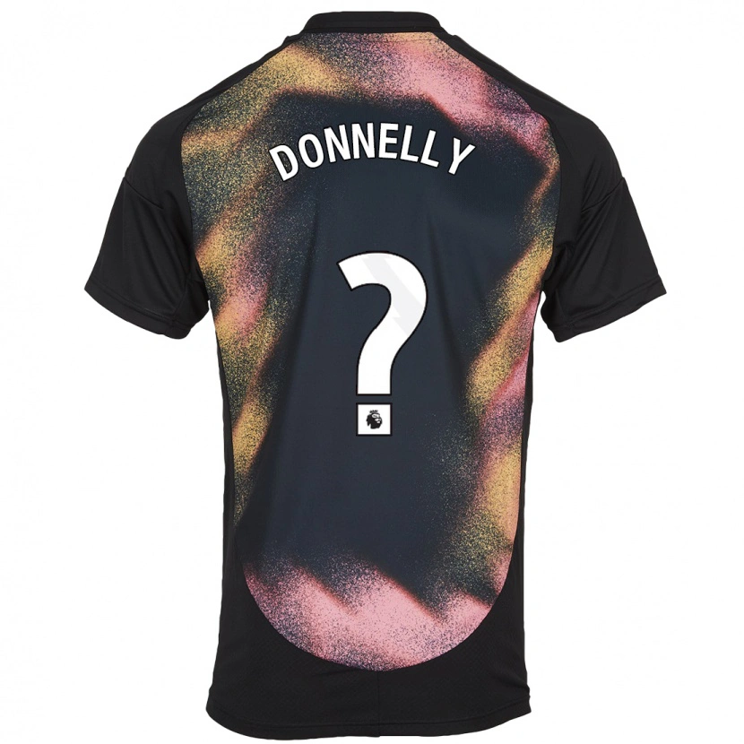 Danxen Kinderen Ryan Donnelly #0 Zwart Wit Uitshirt Uittenue 2024/25 T-Shirt