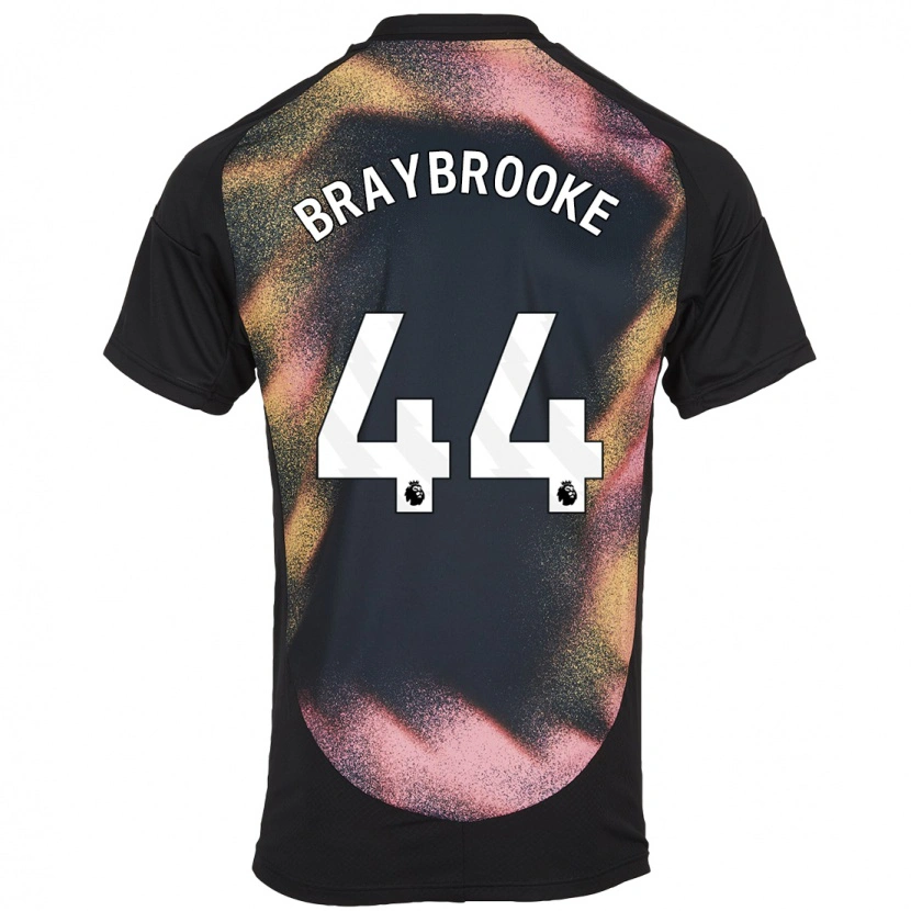 Danxen Kinderen Sammy Braybrooke #44 Zwart Wit Uitshirt Uittenue 2024/25 T-Shirt