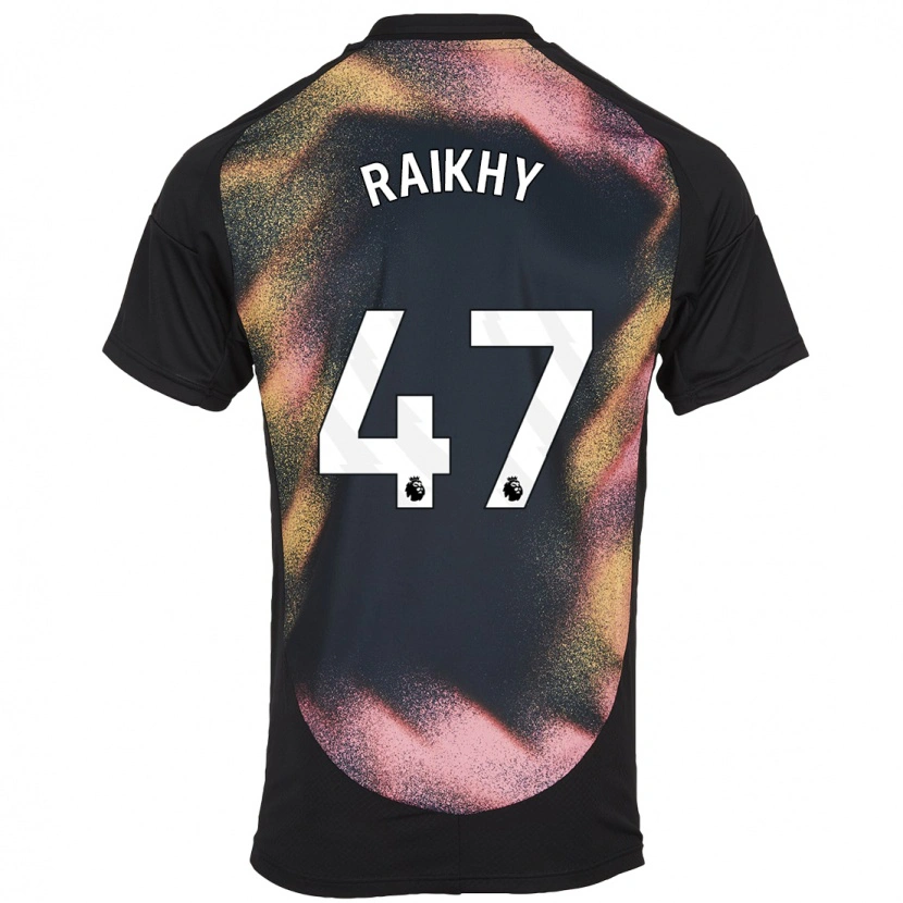 Danxen Kinderen Arjan Raikhy #47 Zwart Wit Uitshirt Uittenue 2024/25 T-Shirt