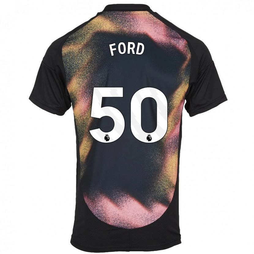 Danxen Kinderen Harvey Godsmark-Ford #50 Zwart Wit Uitshirt Uittenue 2024/25 T-Shirt