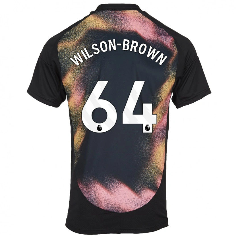 Danxen Kinderen Tom Wilson-Brown #64 Zwart Wit Uitshirt Uittenue 2024/25 T-Shirt