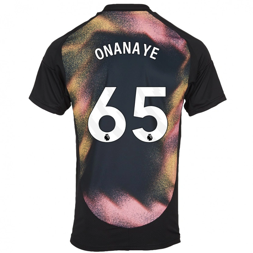 Danxen Kinderen Toby Onanaye #65 Zwart Wit Uitshirt Uittenue 2024/25 T-Shirt