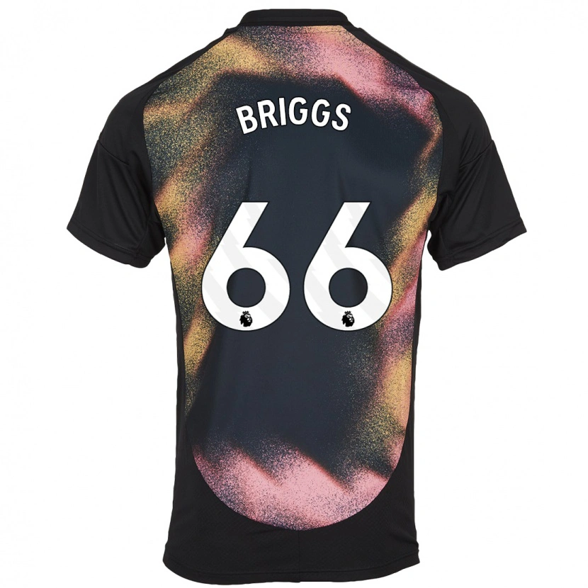 Danxen Kinderen Logan Briggs #66 Zwart Wit Uitshirt Uittenue 2024/25 T-Shirt