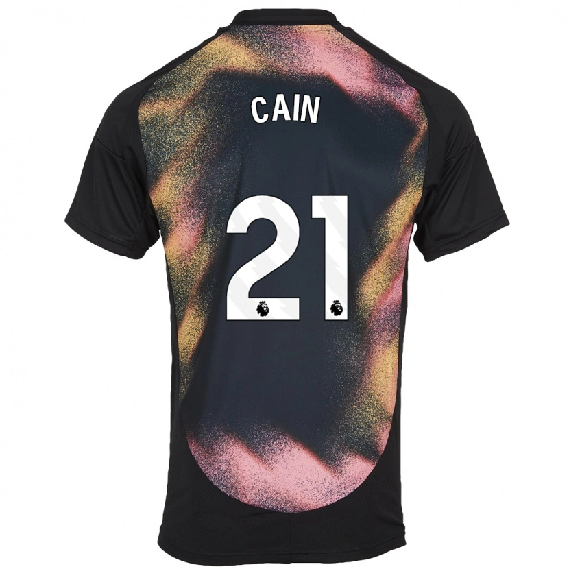 Danxen Kinderen Hannah Cain #21 Zwart Wit Uitshirt Uittenue 2024/25 T-Shirt