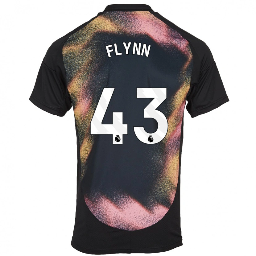 Danxen Kinderen Shane Flynn #43 Zwart Wit Uitshirt Uittenue 2024/25 T-Shirt