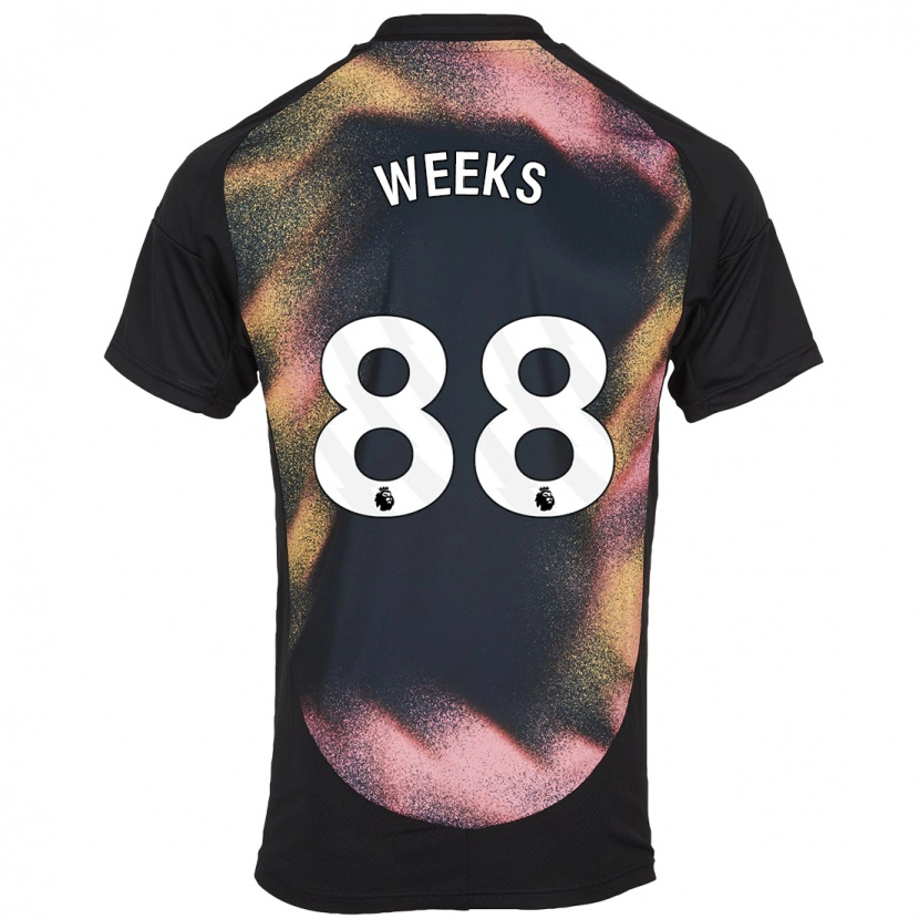 Danxen Kinderen Tyler Weeks #88 Zwart Wit Uitshirt Uittenue 2024/25 T-Shirt