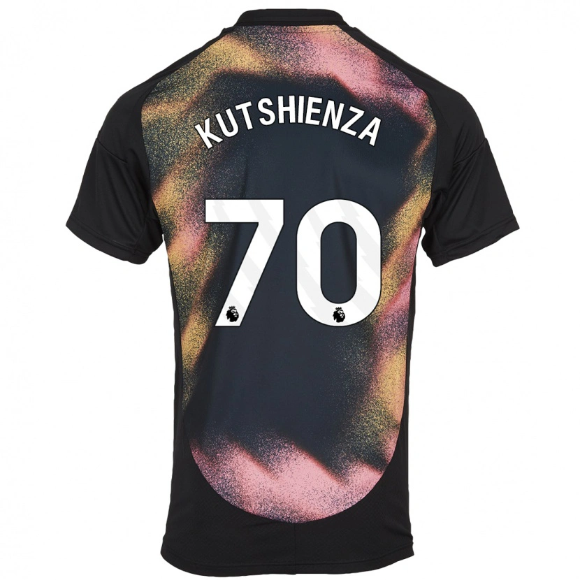 Danxen Kinderen Jesper Kutshienza #70 Zwart Wit Uitshirt Uittenue 2024/25 T-Shirt