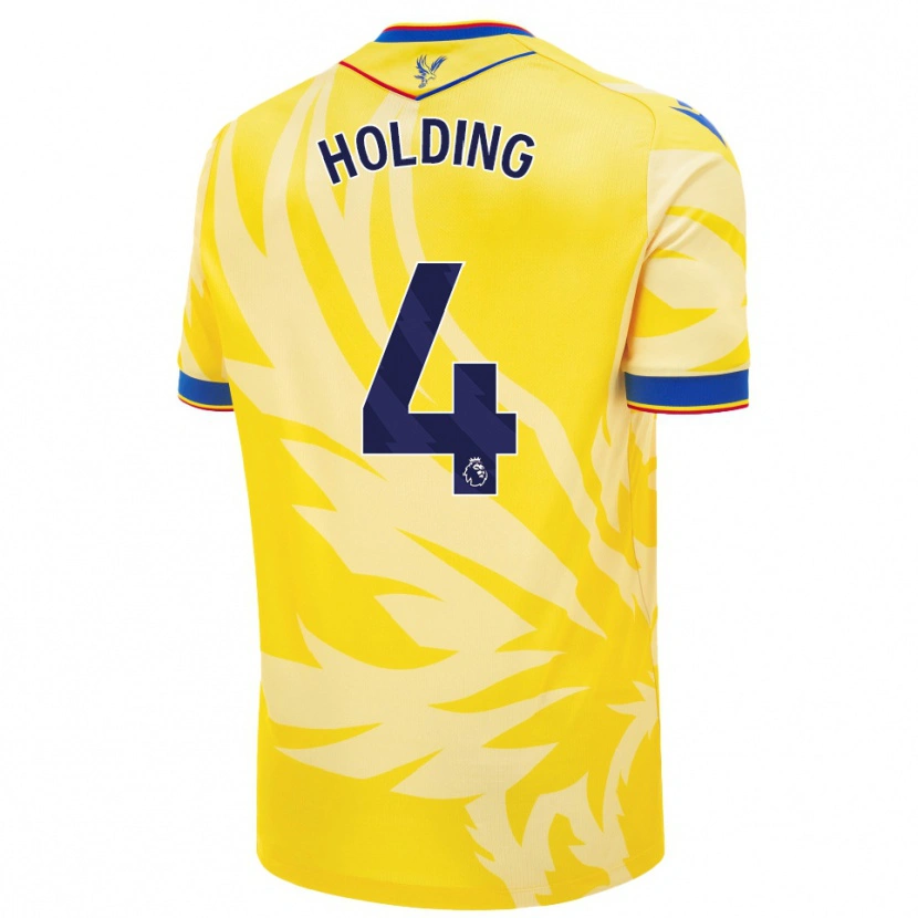 Danxen Kinderen Rob Holding #4 Geel Uitshirt Uittenue 2024/25 T-Shirt