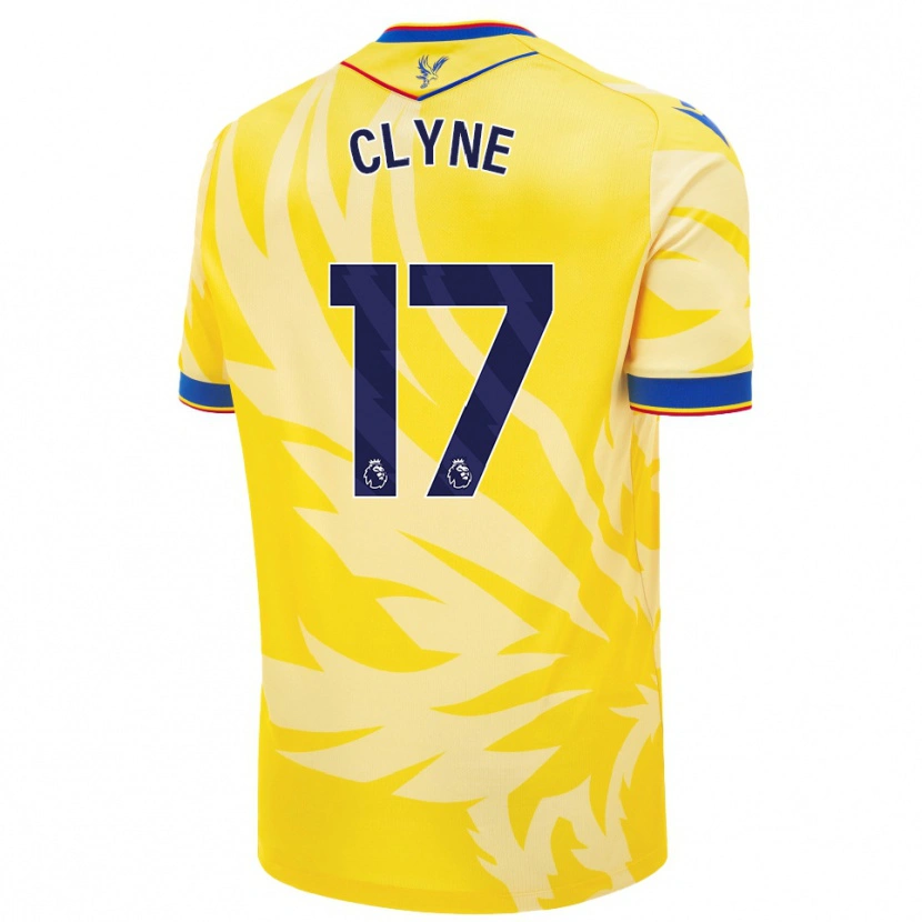 Danxen Kinderen Nathaniel Clyne #17 Geel Uitshirt Uittenue 2024/25 T-Shirt