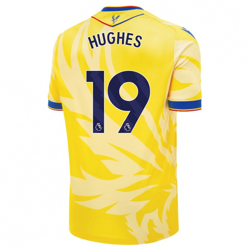 Danxen Kinderen Will Hughes #19 Geel Uitshirt Uittenue 2024/25 T-Shirt