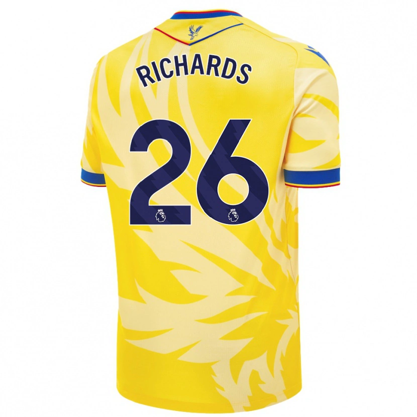 Danxen Kinderen Chris Richards #26 Geel Uitshirt Uittenue 2024/25 T-Shirt