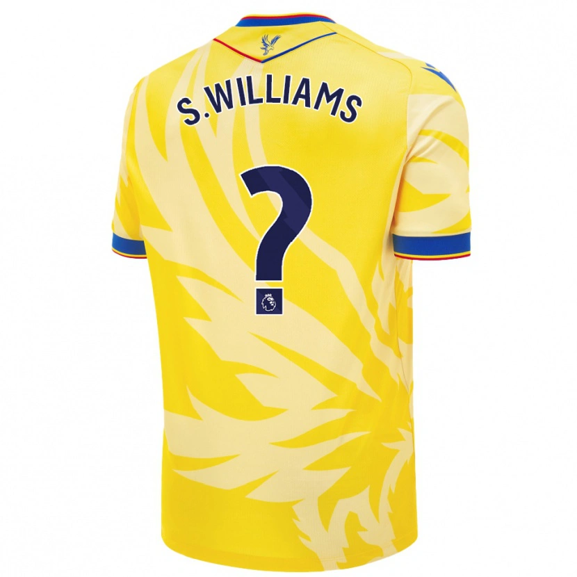 Danxen Kinderen Seb Williams #0 Geel Uitshirt Uittenue 2024/25 T-Shirt