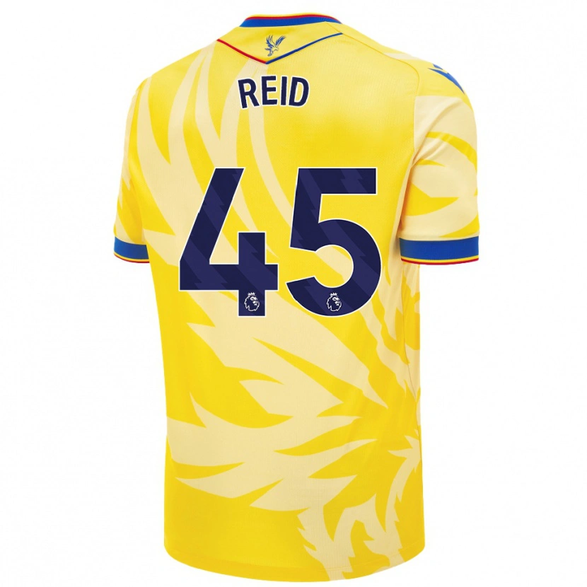 Danxen Kinderen Dylan Reid #45 Geel Uitshirt Uittenue 2024/25 T-Shirt