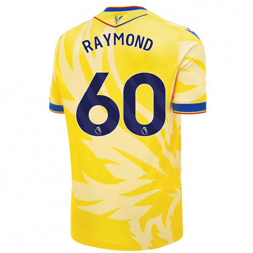 Danxen Kinderen Jadan Raymond #60 Geel Uitshirt Uittenue 2024/25 T-Shirt