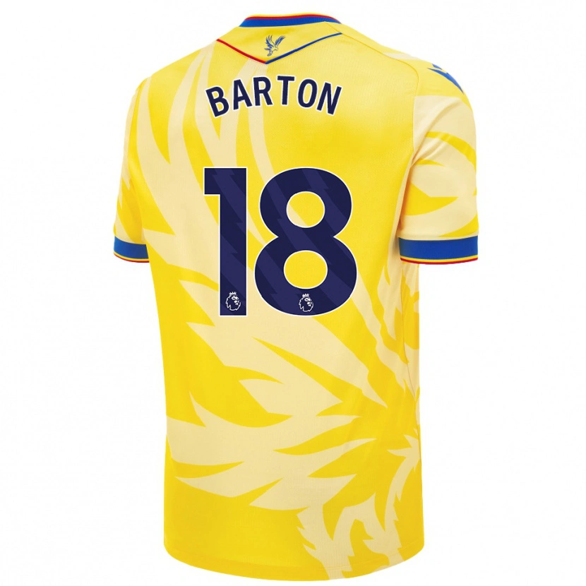 Danxen Kinderen Kirsty Barton #18 Geel Uitshirt Uittenue 2024/25 T-Shirt