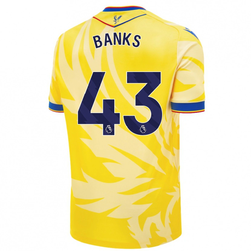 Danxen Kinderen Scott Banks #43 Geel Uitshirt Uittenue 2024/25 T-Shirt