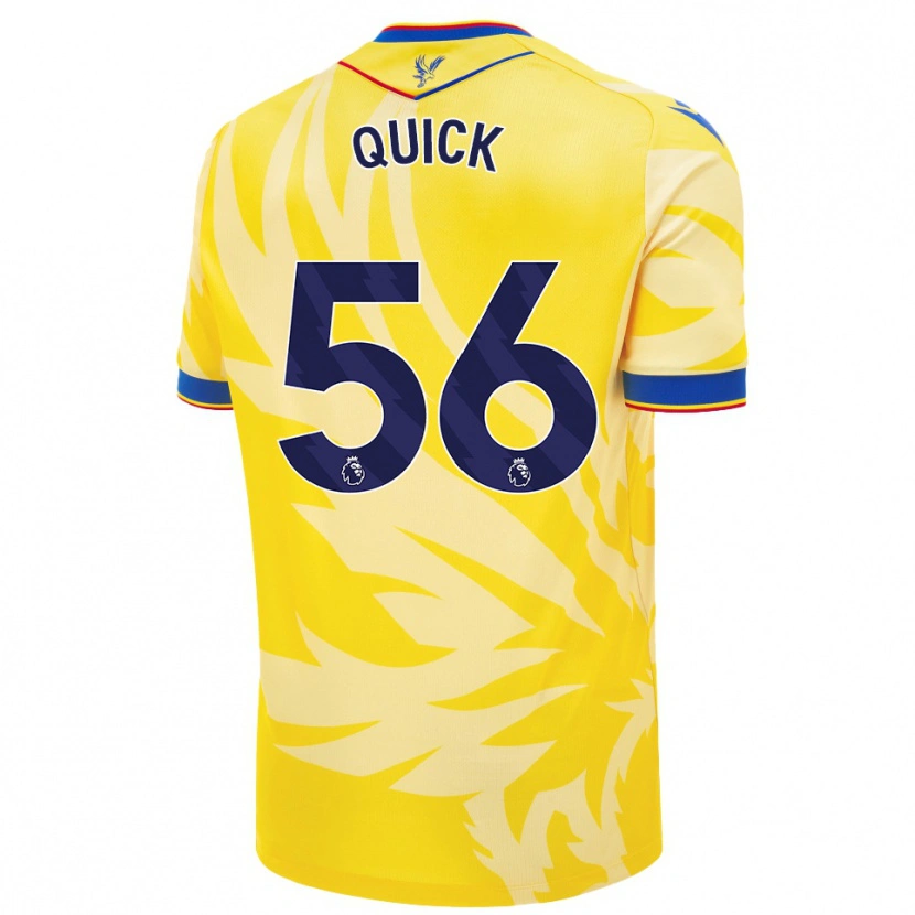 Danxen Kinderen Daniel Quick #56 Geel Uitshirt Uittenue 2024/25 T-Shirt