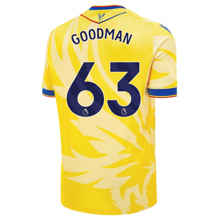 Danxen Kinderen Owen Goodman #63 Geel Uitshirt Uittenue 2024/25 T-Shirt