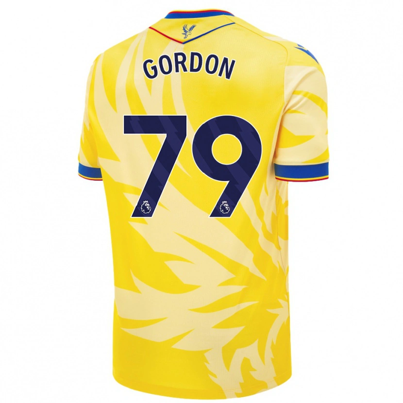 Danxen Kinderen John-Kymani Gordon #79 Geel Uitshirt Uittenue 2024/25 T-Shirt