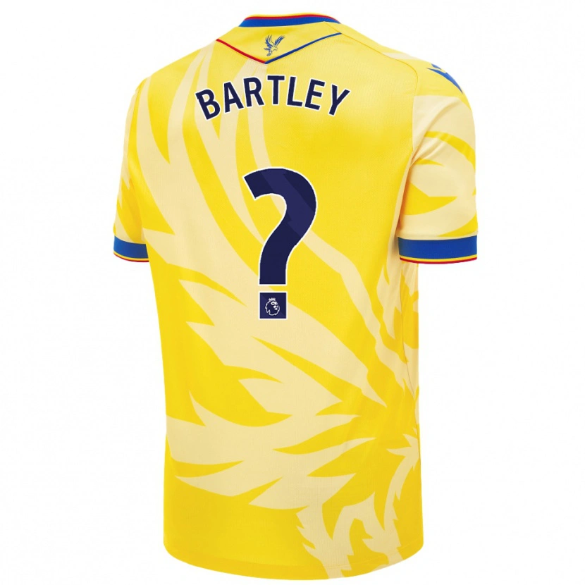 Danxen Kinderen Ryan Bartley #0 Geel Uitshirt Uittenue 2024/25 T-Shirt