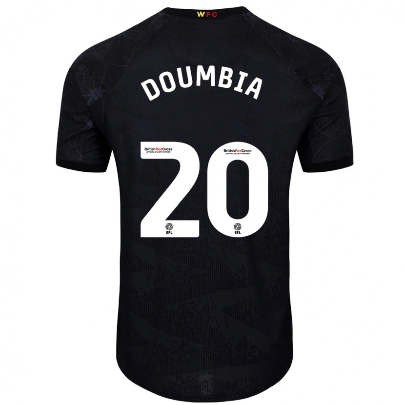 Danxen Kinderen Mamadou Doumbia #20 Zwart Wit Uitshirt Uittenue 2024/25 T-Shirt