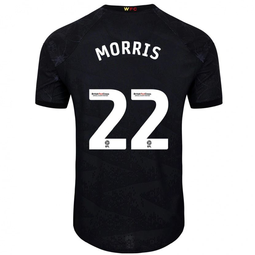 Danxen Kinderen James Morris #22 Zwart Wit Uitshirt Uittenue 2024/25 T-Shirt