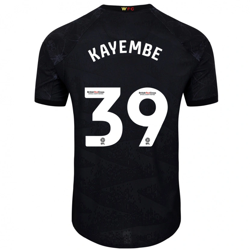 Danxen Kinderen Edo Kayembe #39 Zwart Wit Uitshirt Uittenue 2024/25 T-Shirt