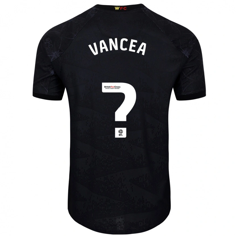 Danxen Kinderen Raul Vancea #0 Zwart Wit Uitshirt Uittenue 2024/25 T-Shirt