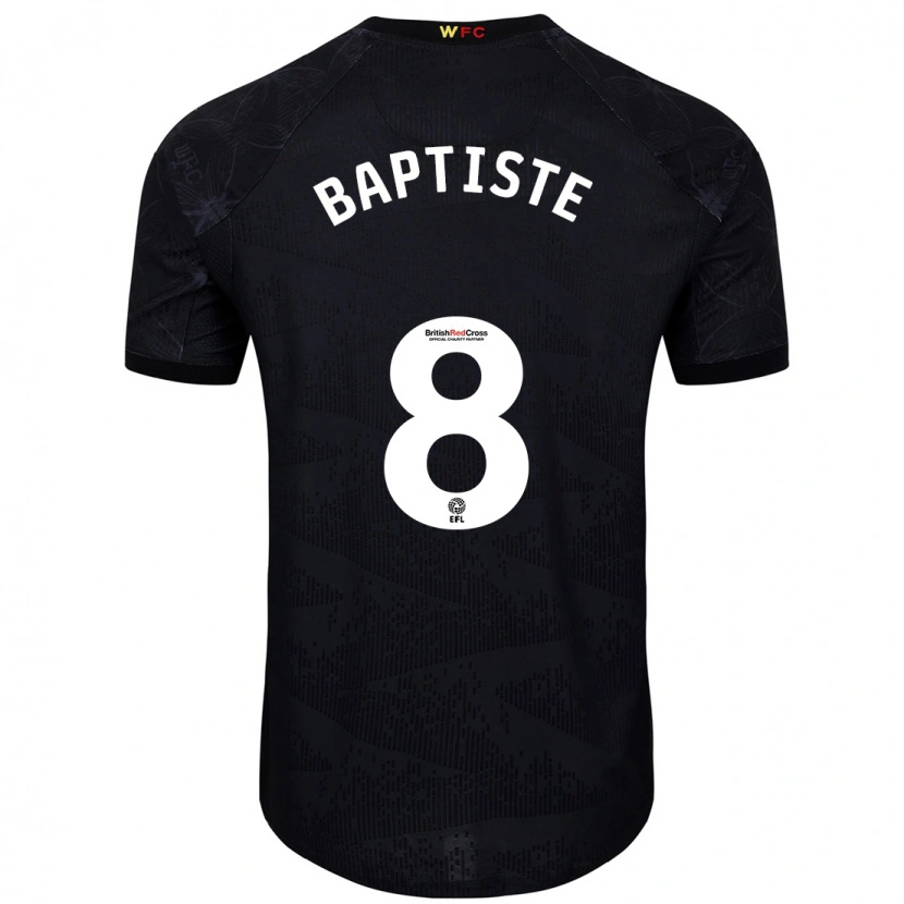 Danxen Kinderen Bianca Baptiste #8 Zwart Wit Uitshirt Uittenue 2024/25 T-Shirt