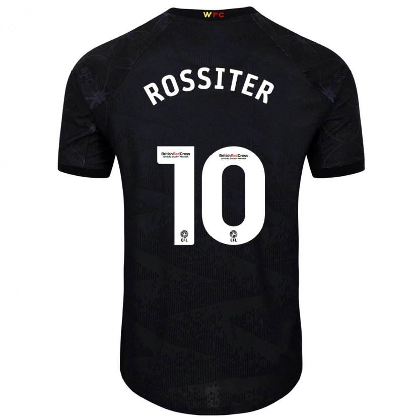 Danxen Kinderen Annie Rossiter #10 Zwart Wit Uitshirt Uittenue 2024/25 T-Shirt