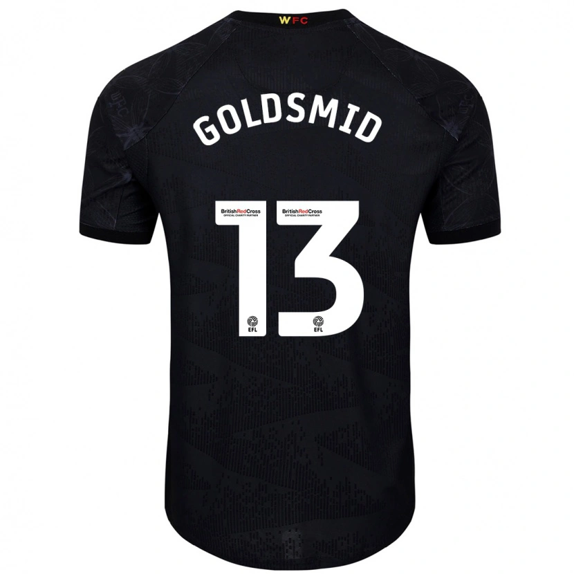 Danxen Kinderen Jacqui Goldsmid #13 Zwart Wit Uitshirt Uittenue 2024/25 T-Shirt