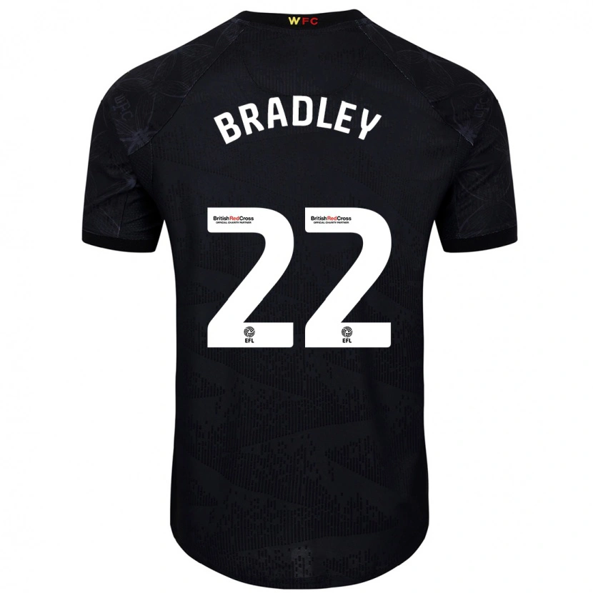 Danxen Kinderen Jade Bradley #22 Zwart Wit Uitshirt Uittenue 2024/25 T-Shirt