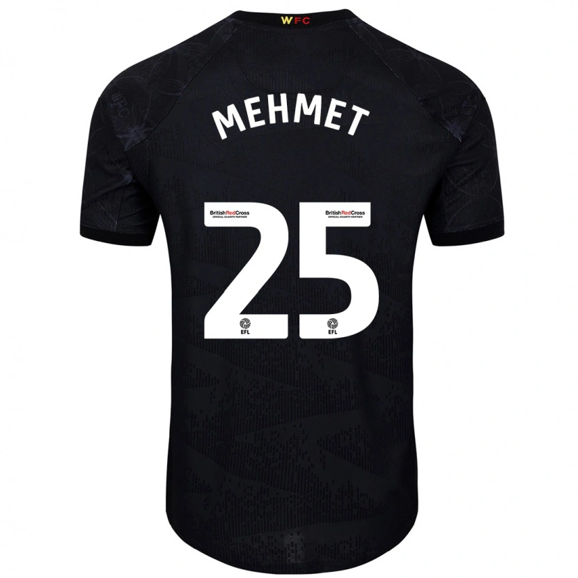 Danxen Kinderen Melis Mehmet #25 Zwart Wit Uitshirt Uittenue 2024/25 T-Shirt