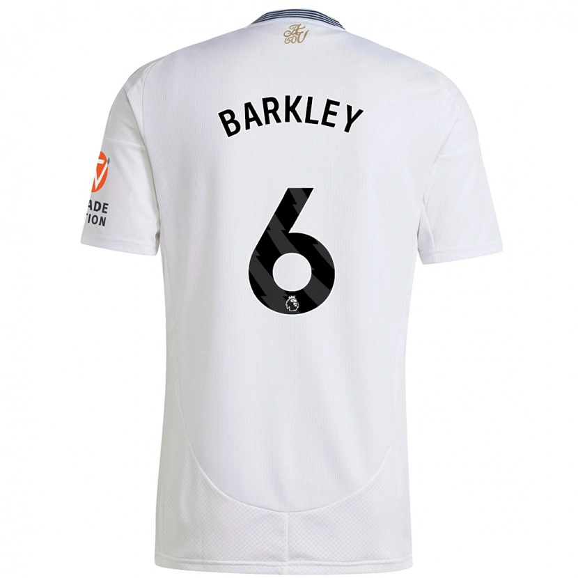 Danxen Kinderen Ross Barkley #6 Wit Uitshirt Uittenue 2024/25 T-Shirt