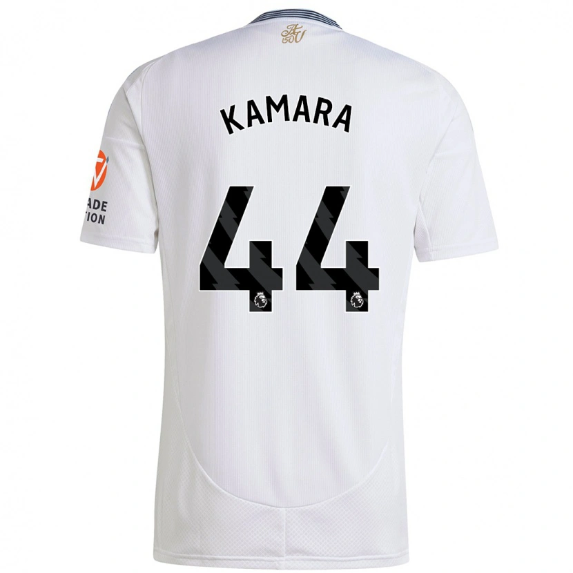 Danxen Kinderen Boubacar Kamara #44 Wit Uitshirt Uittenue 2024/25 T-Shirt