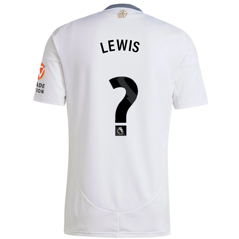 Danxen Kinderen Sam Lewis #0 Wit Uitshirt Uittenue 2024/25 T-Shirt