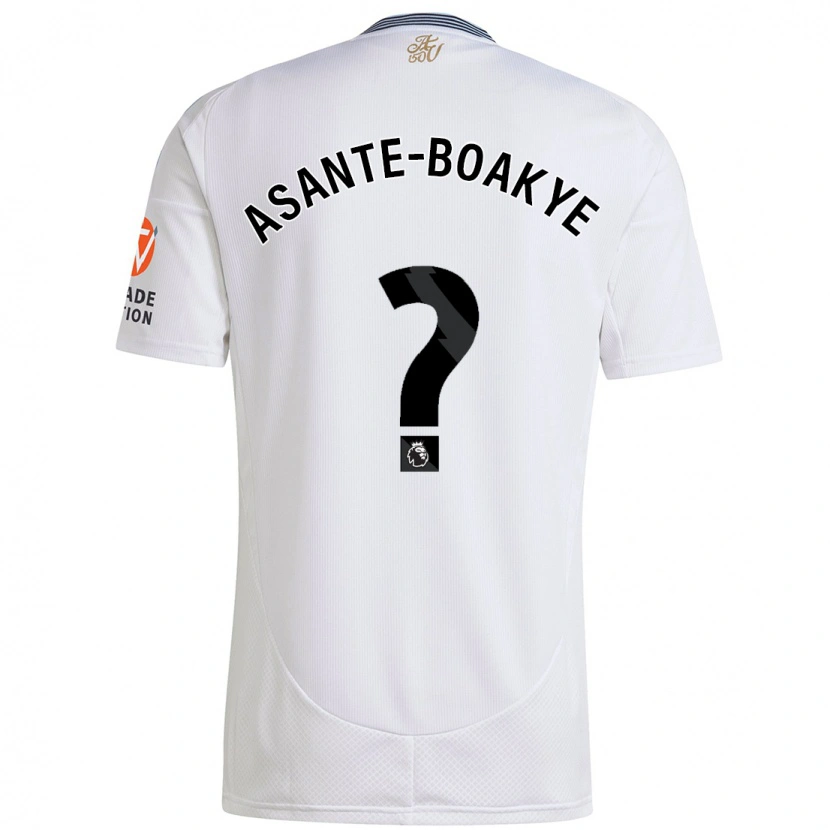 Danxen Kinderen Max Asante-Boakye #0 Wit Uitshirt Uittenue 2024/25 T-Shirt