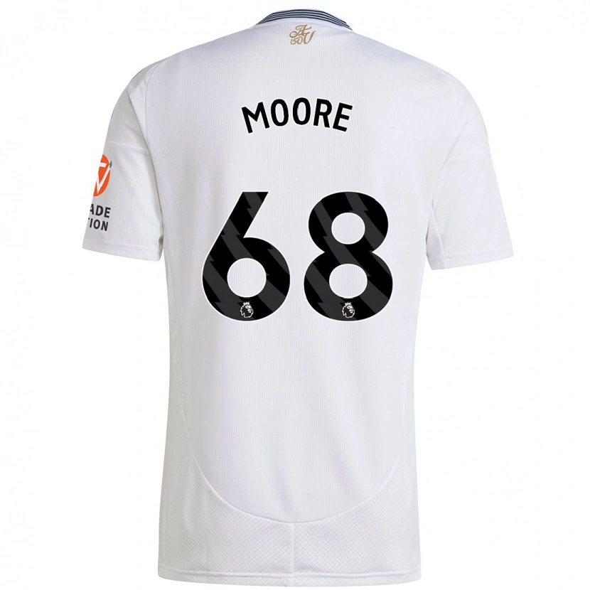 Danxen Kinderen Kobei Moore #68 Wit Uitshirt Uittenue 2024/25 T-Shirt