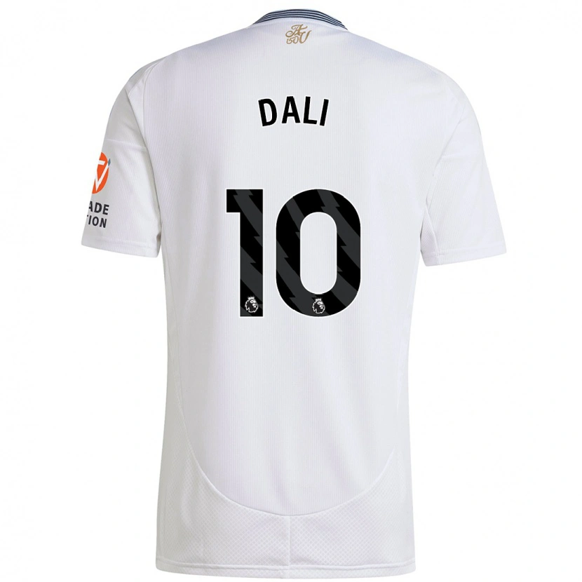 Danxen Kinderen Kenza Dali #10 Wit Uitshirt Uittenue 2024/25 T-Shirt