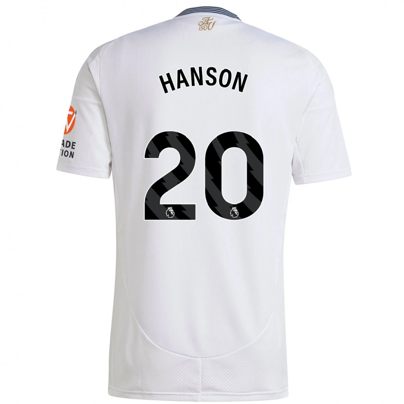 Danxen Kinderen Kirsty Hanson #20 Wit Uitshirt Uittenue 2024/25 T-Shirt