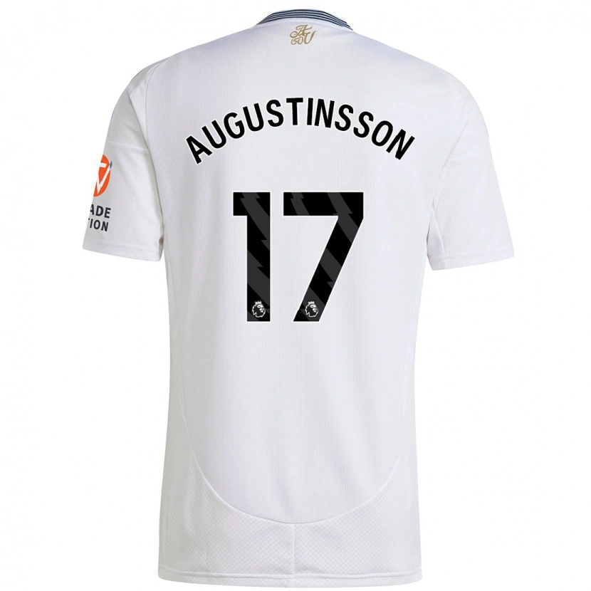 Danxen Kinderen Ludwig Augustinsson #17 Wit Uitshirt Uittenue 2024/25 T-Shirt