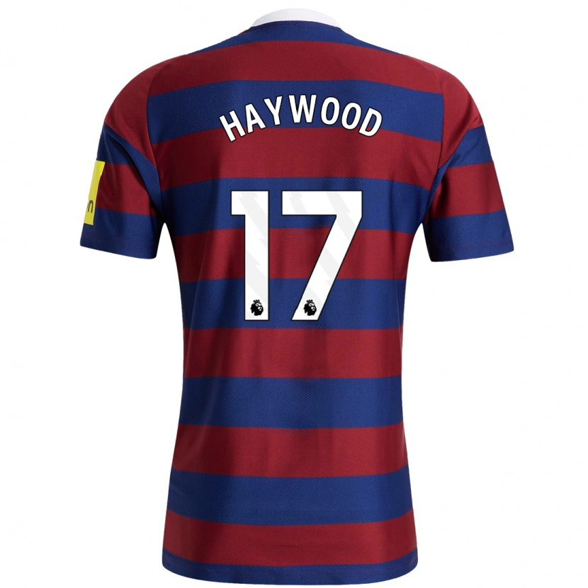 Danxen Kinderen Sophie Haywood #17 Bordeauxrood Marineblauw Uitshirt Uittenue 2024/25 T-Shirt