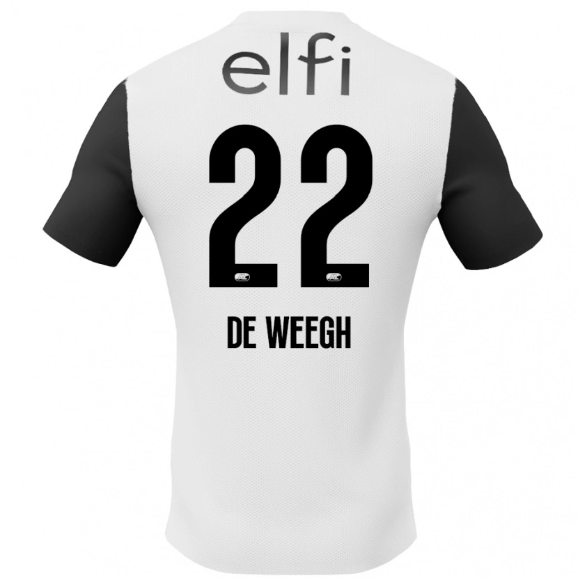 Danxen Kinderen Bo Op De Weegh #22 Wit Zwart Uitshirt Uittenue 2024/25 T-Shirt